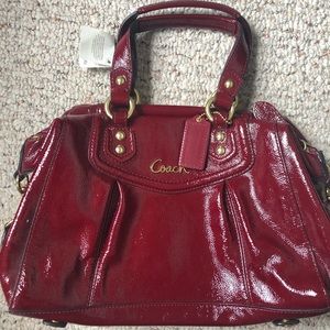 Coach patent leather bag